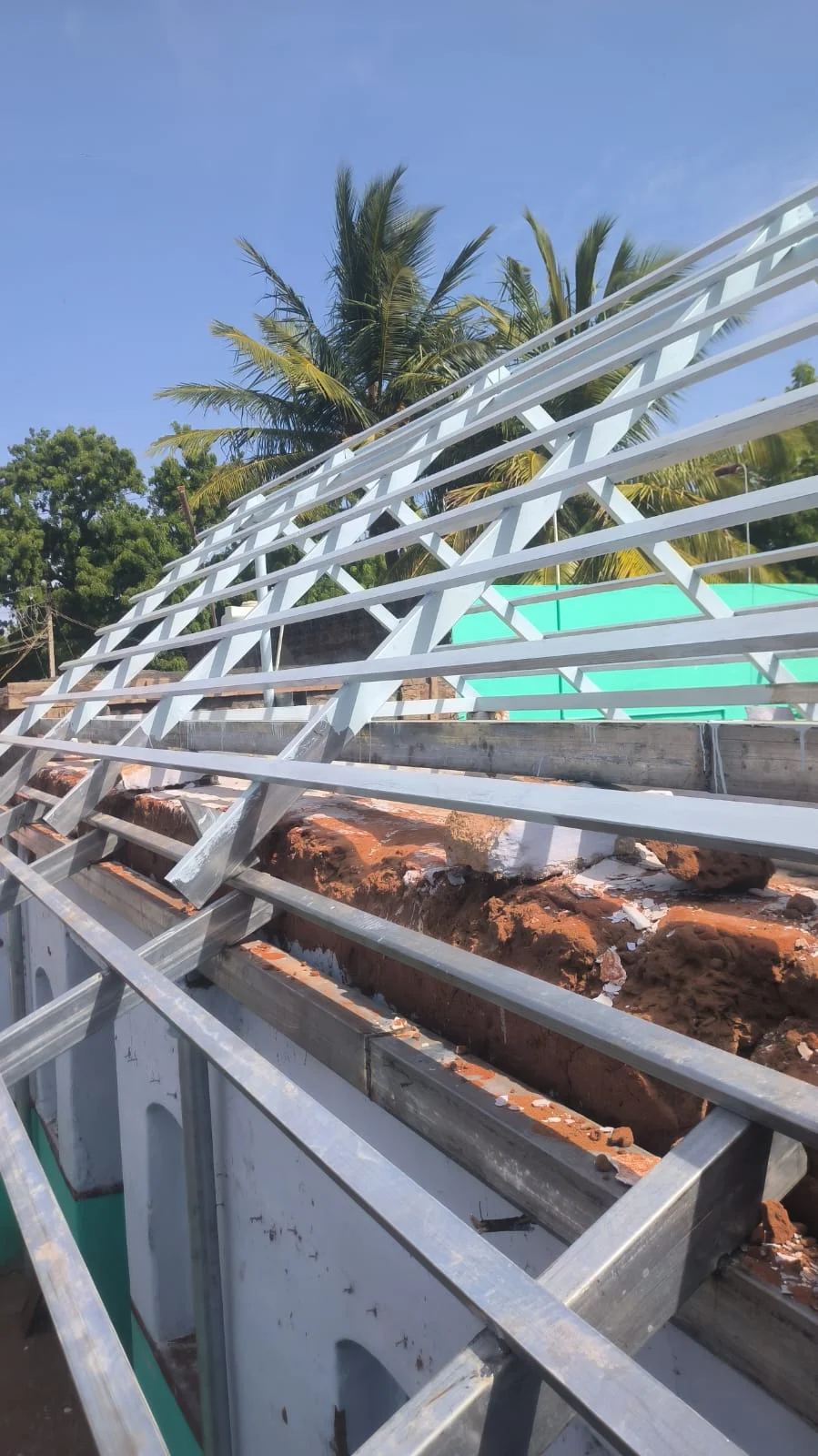 Steel truss detail. Global Engineering project photograph