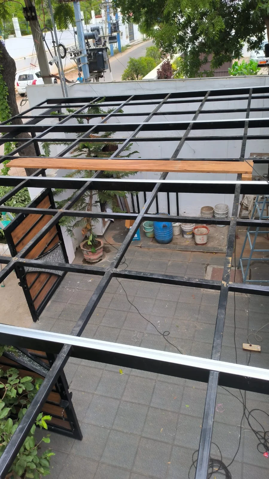 Roof support framework. Global Engineering project photograph
